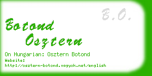 botond osztern business card